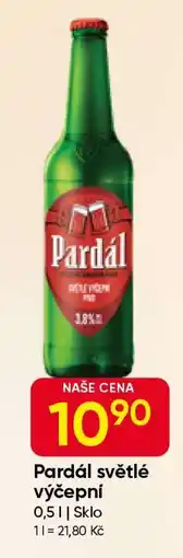 Hruška Pardál světlé výčepní nabídka