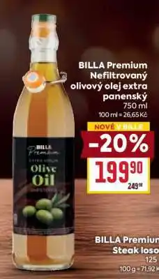 Billa BILLA Premium Nefiltrovaný olivový olej extra panenský nabídka