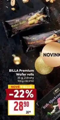 Billa BILLA Premium Wafer rolls nabídka