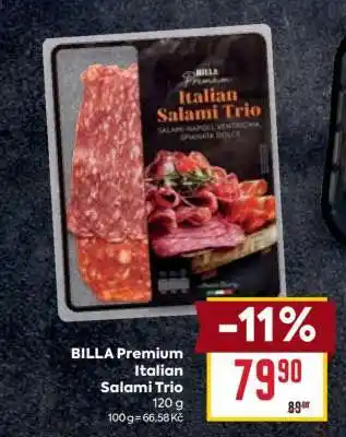 Billa BILLA Premium Italian Salami Trio nabídka