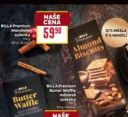 Billa BILLA Premium Mandlové sušenky nabídka