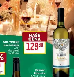Billa SOL VINEUS pozdní sběr nabídka