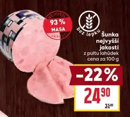 Billa Šunka nejvyšší jakosti nabídka