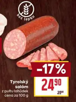 Billa Tyrolský salám nabídka