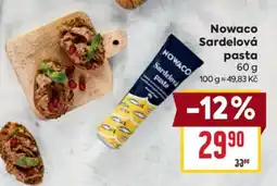 Billa Nowaco Sardelová pasta nabídka