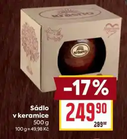 Billa Sádlo v keramice nabídka