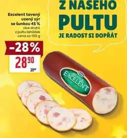 Billa Excelent tavený uzený sýr se šunkou 45% nabídka