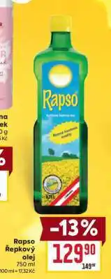 Billa Rapso Řepkový olej nabídka