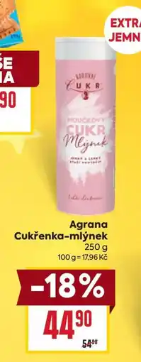Billa Agrana Cukřenka – mlýnek nabídka