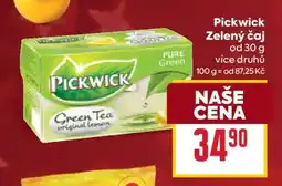 Billa Pickwick zelený čaj nabídka