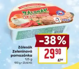 Billa Zálesák Zeleninová pomazánka nabídka