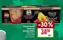 Billa Franz Josef Ovocné kousky DUO nabídka