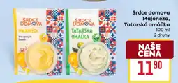 Billa Srdce domova Majonéza, Tatarská omáčka nabídka