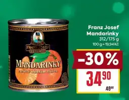 Billa Franz Josef Mandarinky nabídka