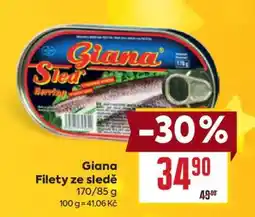 Billa Giana Filety ze sledě nabídka
