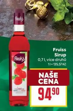 Billa Fruiss Sirup nabídka