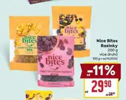 Billa Nice Bites Rozinky nabídka