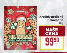 Billa Arašídy pražené neloupané nabídka