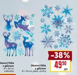 Billa Okenní fólie s glitrem nabídka