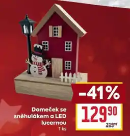 Billa Domeček se sněhulákem a LED lucernou nabídka