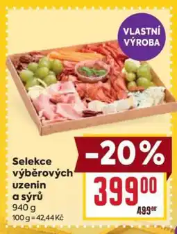 Billa Selekce výběrových uzenin a sýrů nabídka