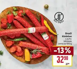Billa Dračí klobása nabídka