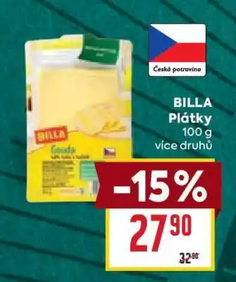 Billa BILLA Plátky nabídka