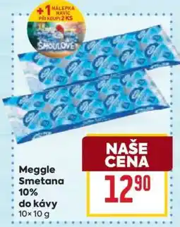 Billa Meggle Smetana 10% do kávy 10×10 g nabídka