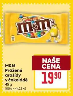 Billa M&M Pražené arašídy v čokoládě nabídka