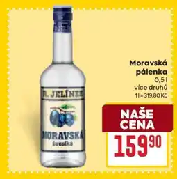Billa Moravská pálenka nabídka