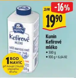 Albert Kunín Kefírové mléko nabídka