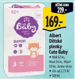 Albert Albert Dětské plenky Cute Baby nabídka