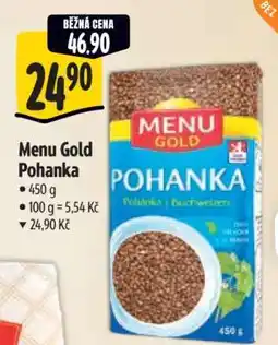 Albert Menu Gold pohanka nabídka