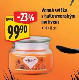 Albert Vonná svíčka s halloweenským motivem nabídka