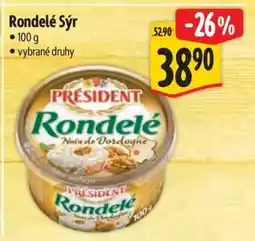 Albert Rondelé sýr nabídka