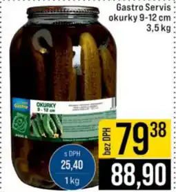 Jip Gastro Servis okurky 9-12 cm nabídka
