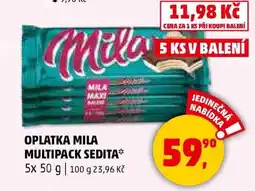 Penny Market OPLATKA MILA MULTIPACK SEDITA nabídka