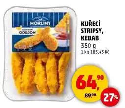 Penny Market KUŘECÍ STRIPSY, KEBAB nabídka