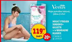 Penny Market Holicí strojek Sensor3+ Gillette + 4 náhradní hlavice nabídka