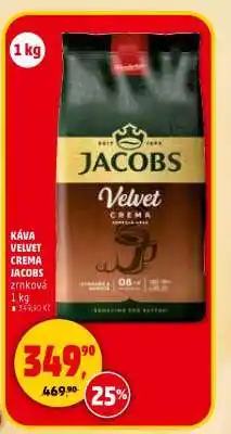 Penny Market Káva Velvet Crema Jacobs zrnková nabídka