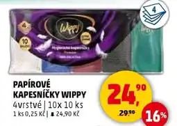 Penny Market PAPÍROVÉ KAPESNÍČKY WIPPY nabídka