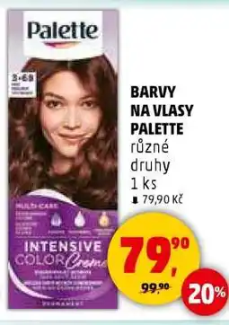 Penny Market BARVY NA VLASY PALETTE nabídka
