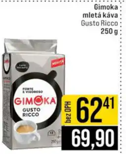 Jip Gimoka mletá káva Gusto Ricco nabídka
