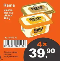 COOP DISKONT Rama Classic, Máslová příchuť nabídka
