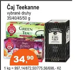COOP DISKONT Čaj Teekanne nabídka