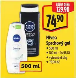 Albert Nivea sprchový gel nabídka