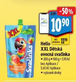 Albert Hello xxl dětská ovocná svačinka nabídka