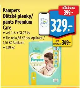 Albert Pampers dětské plenky / pants nabídka