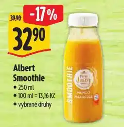 Albert Smoothie nabídka
