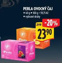 Albert Perla ovocný čaj nabídka